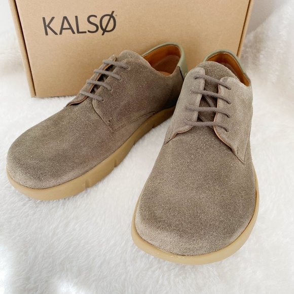 Kalso Men's Earth Shoes, Dawson Suede Green, Size 10